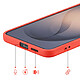 Acheter Coque pour Galaxy S26 Plus en Silicone Soft-Touch avec Doublure Microfibre Orange