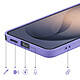 Acheter Coque pour Galaxy S26 Ultra en Silicone Soft-Touch avec Doublure Microfibre Violet
