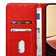 Étui Portefeuille pour Redmi 17C Chesterfield avec Fonction Support Vidéo Rouge pas cher