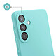 Avis Coque pour Galaxy A57 en Silicone Soft-Touch avec Doublure Microfibre Turquoise