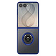 Coque pour Samsung Galaxy Z Flip 8 Anneau Magnétique Rotatif et Support Bleu - Coque pour Samsung Galaxy Z Flip 8 Anneau Magnétique Rotatif et Support