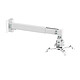 KIMEX 051-1010 Support mural vidéoprojecteur blanc - bras 36,5-60 cm