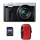 PANASONIC Lumix TZ99 Silver + Sac + Carte SD 16 Go MATERIEL PROVENANCE FRANCE. Emballage securisé de vos commandes. Livré avec Facture dont TVA.