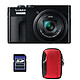 PANASONIC Lumix TZ99 Noir + Sac + Carte SD 16 Go MATERIEL PROVENANCE FRANCE. Emballage securisé de vos commandes. Livré avec Facture dont TVA.