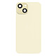 Vitre arrière Complète pour iPhone 15 Plus avec MagSafe Beige - Vitre arrière compatible Jaune pour redonner à votre iPhone 15 Plus son aspect d'origine