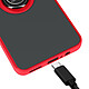 Coque pour Motorola Moto G55 Bague Métallique Support Vidéo Rouge pas cher
