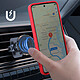Avis Coque pour Motorola Moto G55 Bague Métallique Support Vidéo Rouge