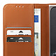 Abeel Étui Portefeuille pour Google Pixel 11 Pro Fold Anti-RFID avec Support Marron pas cher