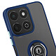 Acheter Coque pour Honor 200 Smart Bague Métallique Support Vidéo Bleu nuit