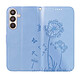 Acheter Zanaé Étui Portefeuille pour Galaxy S26 Premium Design Fleurs Papillon Bleu clair