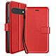 Mayaxess Étui Portefeuille pour Google Pixel 11 Pro avec Dragonne et Fonction Support Rouge - Étui effet cuir elegant avec multiples rangements cartes et billets