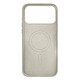 Coque MagSafe pour iPhone 18 Pro Max en Silicone avec Bords Relevés Beige pas cher
