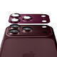 Acheter Protection Caméra pour iPhone 18 Pro en Verre Trempé avec Cadre Titane Bordeaux