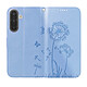 Acheter Zanaé Étui Portefeuille pour Galaxy A17 Premium Design Fleurs Papillon Bleu clair