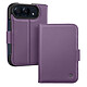 Générique Étui Portefeuille pour iPhone Duo en Cuir avec Support Dépliable Violet Conçu sur mesure pour iPhone Duo, cet étui épouse fidèlement les lignes pliables de votre smartphone tout en préservant l'accès direct aux boutons et aux connectiques.
