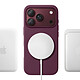 Avis Coque MagSafe pour iPhone 18 Pro en Silicone avec Bords Relevés Violet foncé