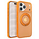 Générique Coque MagSafe pour iPhone 18 Pro avec Dos Translucide et Anneau Rotatif Orange - Conçue sur mesure pour l'iPhone 18 Pro avec des découpes ajustées pour les ports, les haut-parleurs et des boutons moulés réactifs.