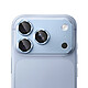 Protection Caméra pour iPhone 18 Pro Max en Verre Trempé avec Cadre Titane Bleu clair pas cher