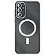 Coque Diamant pour Galaxy S26 Plus avec Anneau Magnétique et Contour Strassé Noir / Transparent - Coque Diamant pour Galaxy S26 Plus avec Anneau Magnétique et Contour Strassé
