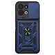 Mayaxess Coque pour Redmi 17 avec Cache Caméra Coulissant et Bague Magnétique Bleu nuit Conception hybride pour Redmi 17, assurant une absorption optimale des chocs du quotidien