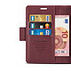 Avis Caseme Étui Portefeuille pour iPhone Duo Effet Cuir avec Support et Anti-RFID Bordeaux