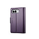 Caseme Étui Portefeuille pour iPhone Duo Effet Cuir avec Support et Anti-RFID Violet Spécifiquement conçu pour iPhone Duo, cet étui épouse les lignes de votre smartphone tout en préservant l'accès aux boutons, au capteur d'empreinte et au port de charge.