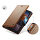 Avis Caseme Étui Portefeuille pour iPhone Duo Effet Cuir avec Support et Anti-RFID Marron