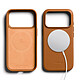 Acheter Générique Coque MagSafe pour iPhone 18 Pro / iPhone 17 Pro en Cuir Série Leather Camel