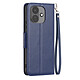 Étui Portefeuille pour Redmi Note 17 Pro Vintage avec Support Vidéo et Dragonne Bleu nuit - Étui portefeuille pour Redmi Note 17 Pro avec protection intégrale et format pratique pour tous les jours