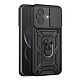 Coque pour Redmi Note 17 Pro avec Anneau Support et Cache Caméra Coulissant Noir Conçue sur mesure pour votre Redmi Note 17 Pro, cette coque assure une protection antichoc certifiée conforme aux exigences de la norme militaire de résistance.
