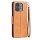 Étui Portefeuille pour Redmi Note 17 Pro Vintage avec Support Vidéo et Dragonne Camel - Étui portefeuille pour Redmi Note 17 Pro avec protection intégrale et format pratique pour tous les jours