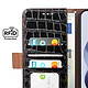 Étui Portefeuille Anti-RFID pour Xiaomi Redmi Note 17 en Cuir Croco Noir pas cher