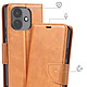 Avis Étui Portefeuille pour Redmi Note 17 Pro Vintage avec Support Vidéo et Dragonne Camel