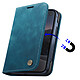 Acheter Caseme Étui Portefeuille pour iPhone Duo Protection RFID Vintage avec Support Bleu canard
