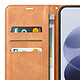 Étui Portefeuille pour Redmi Note 17 Vintage avec Support Vidéo et Dragonne Camel pas cher