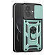 Coque pour Redmi Note 17 Pro avec Anneau Support et Cache Caméra Coulissant Noir - Conçue sur mesure pour votre Redmi Note 17 Pro, cette coque assure une protection antichoc certifiée conforme aux exigences de la norme militaire de résistance.