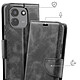 Avis Étui Portefeuille pour Redmi Note 17 Pro Max Vintage avec Support et Dragonne Noir