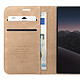 Caseme Étui Portefeuille pour iPhone Duo Protection RFID Vintage avec Support Bleu canard pas cher