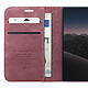 Caseme Étui Portefeuille pour iPhone Duo Protection RFID Vintage avec Support Bleu canard pas cher