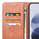 Étui Portefeuille pour Redmi Note 17 Vintage avec Support Vidéo et Dragonne Marron pas cher