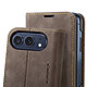 Avis Caseme Étui Portefeuille pour iPhone Duo Protection RFID Vintage avec Support Bleu canard