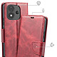 Avis Étui Portefeuille pour Redmi Note 17 Vintage avec Support Vidéo et Dragonne Bordeaux