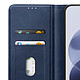 Étui Portefeuille pour Redmi Note 17 Série Chesterfield avec Support Bleu nuit pas cher