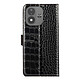 Étui Portefeuille Anti-RFID pour Xiaomi Redmi Note 17 en Cuir Croco Noir Étui Portefeuille Anti-RFID pour Xiaomi Redmi Note 17 en Cuir Croco