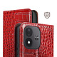 Avis Étui Portefeuille Anti-RFID pour Xiaomi Redmi Note 17 en Cuir Croco Rouge