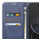 Étui Portefeuille pour Redmi Note 17 Pro Vintage avec Support Vidéo et Dragonne Bleu nuit pas cher