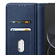Étui Portefeuille pour Redmi Note 17 Pro Série Chesterfield avec Support Bleu nuit pas cher