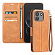 Étui Portefeuille pour Redmi Note 17 Pro Max Vintage avec Support et Dragonne Camel - Étui portefeuille pour Redmi Note 17 Pro Max avec protection intégrale et format pratique pour tous les jours