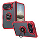 Coque pour iPhone Duo Protection Bi-matière avec Supports Anneau Magnétiques Noir / Transparent - Coque pour iPhone Duo Protection Bi-matière avec Supports Anneau Magnétiques