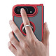 Acheter Coque pour iPhone Duo Protection Bi-matière avec Supports Anneau Magnétiques Noir / Transparent
